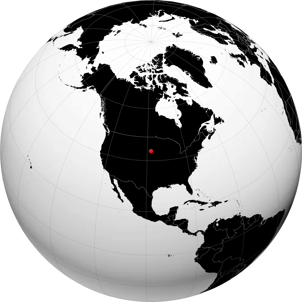 Mitchell sur le globe