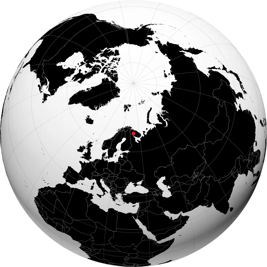 Monchegorsk sur le globe