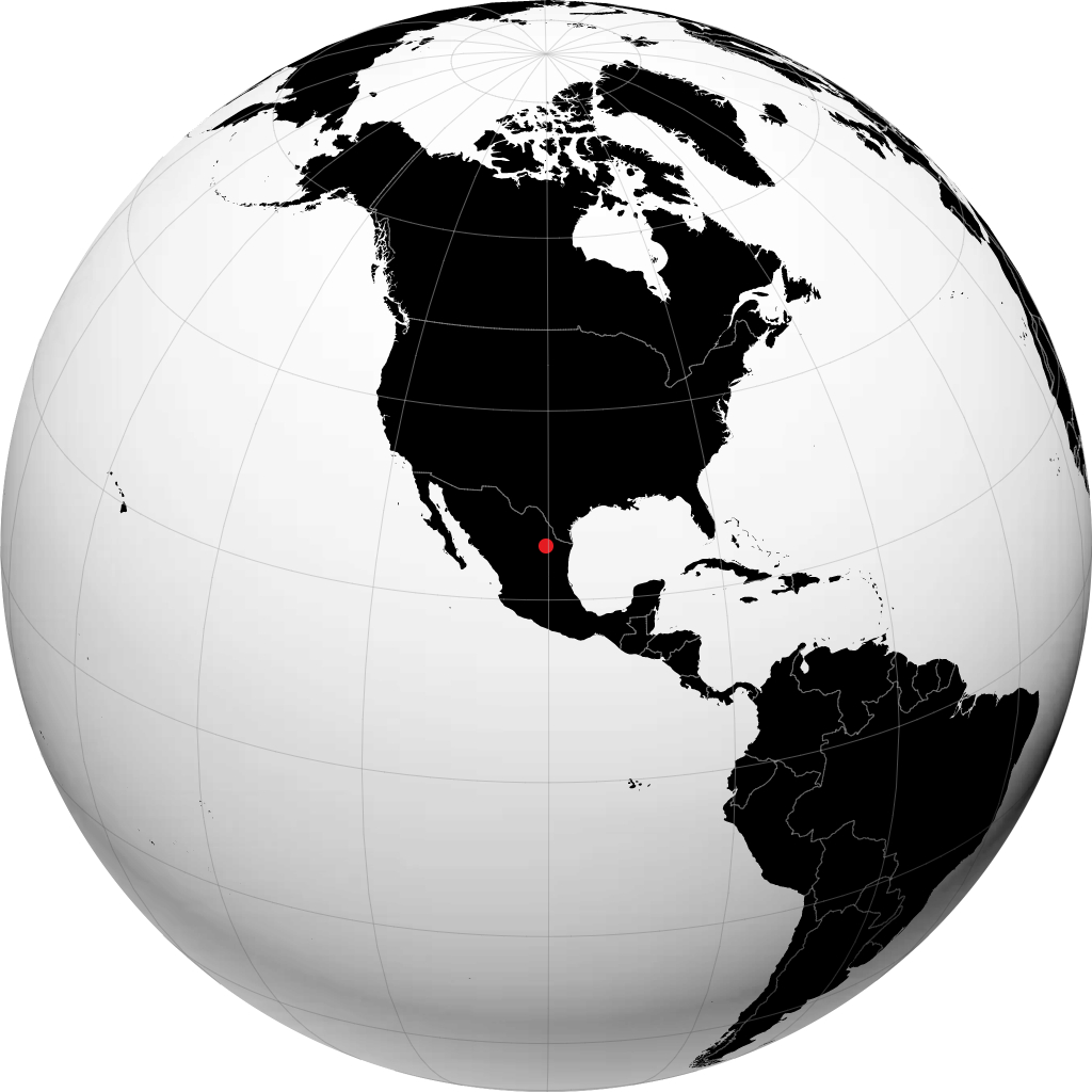 Monterrey sur le globe