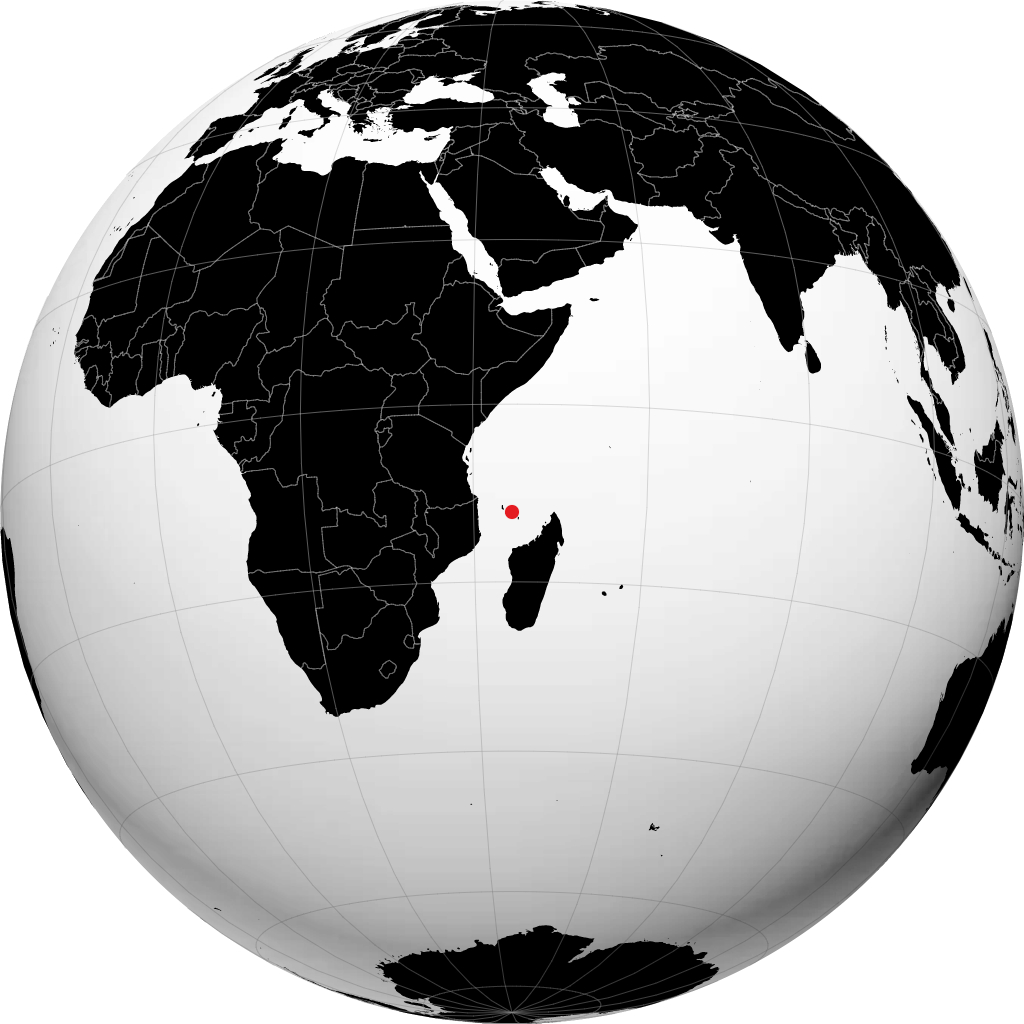 Mutsamudu sur le globe