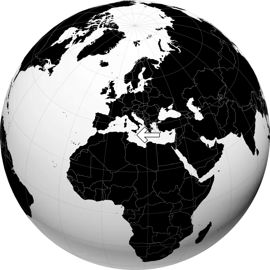Malte sur le globe