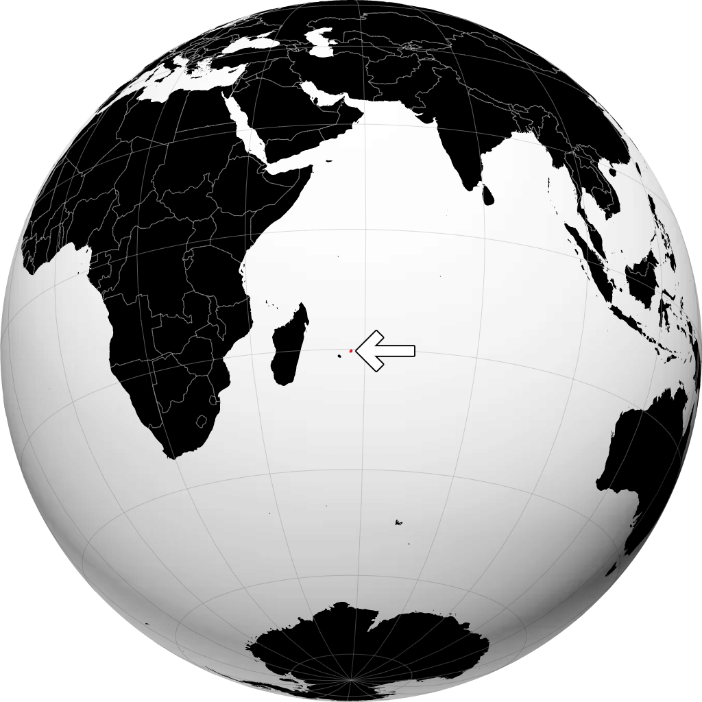 Maurice sur le globe