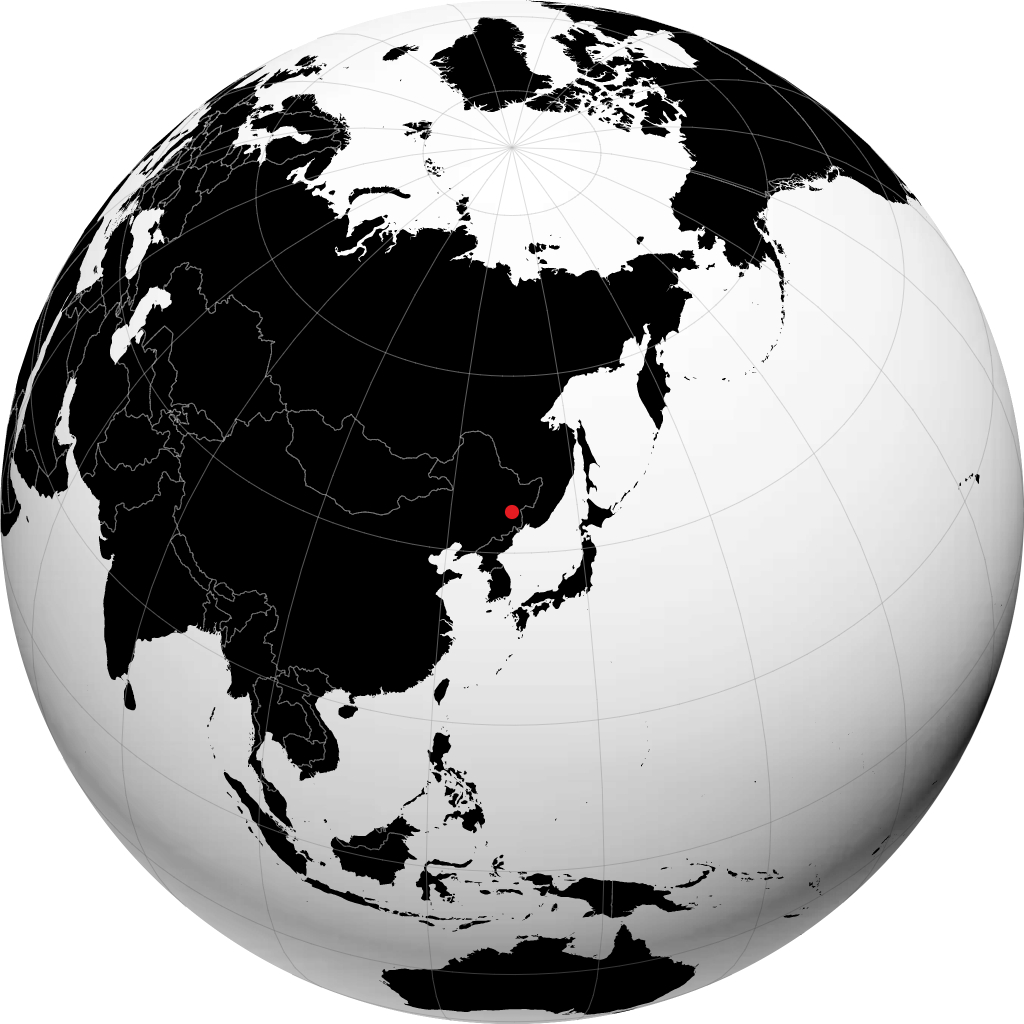 Mudanjiang sur le globe