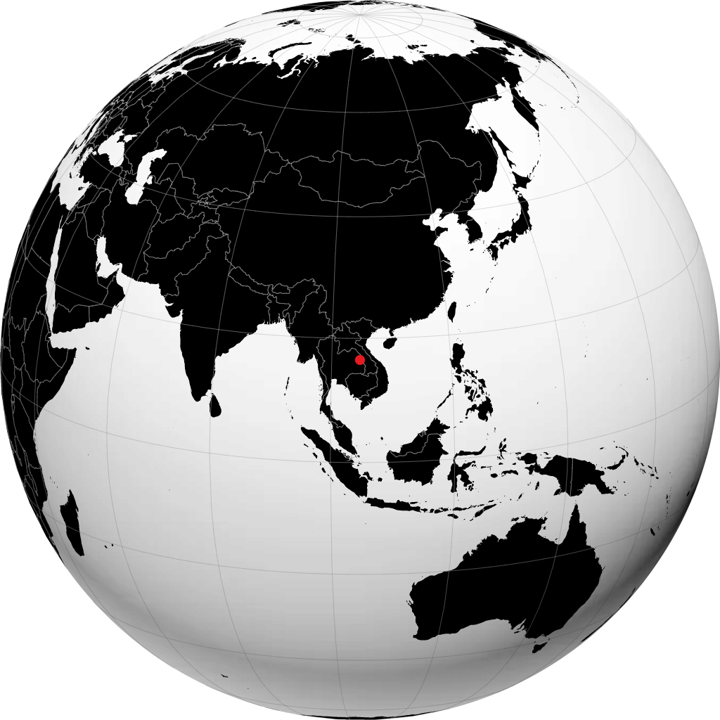 Mukdahan sur le globe
