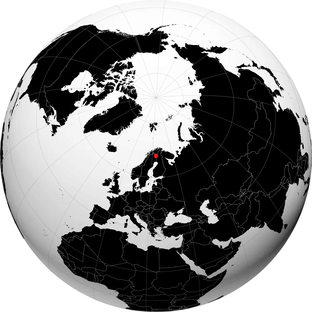 Muonio sur le globe
