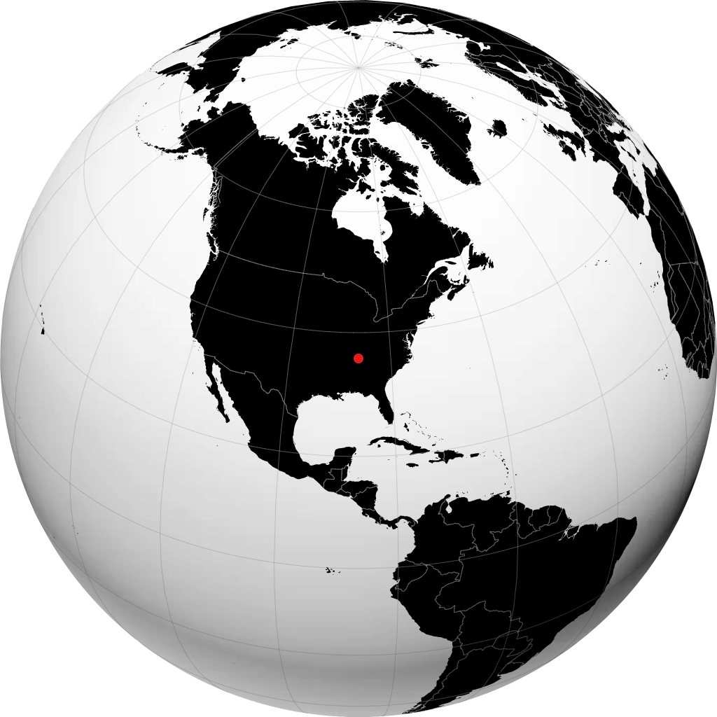 Murfreesboro sur le globe