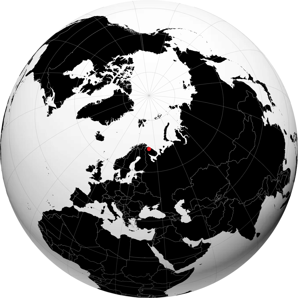 Mourmansk sur le globe