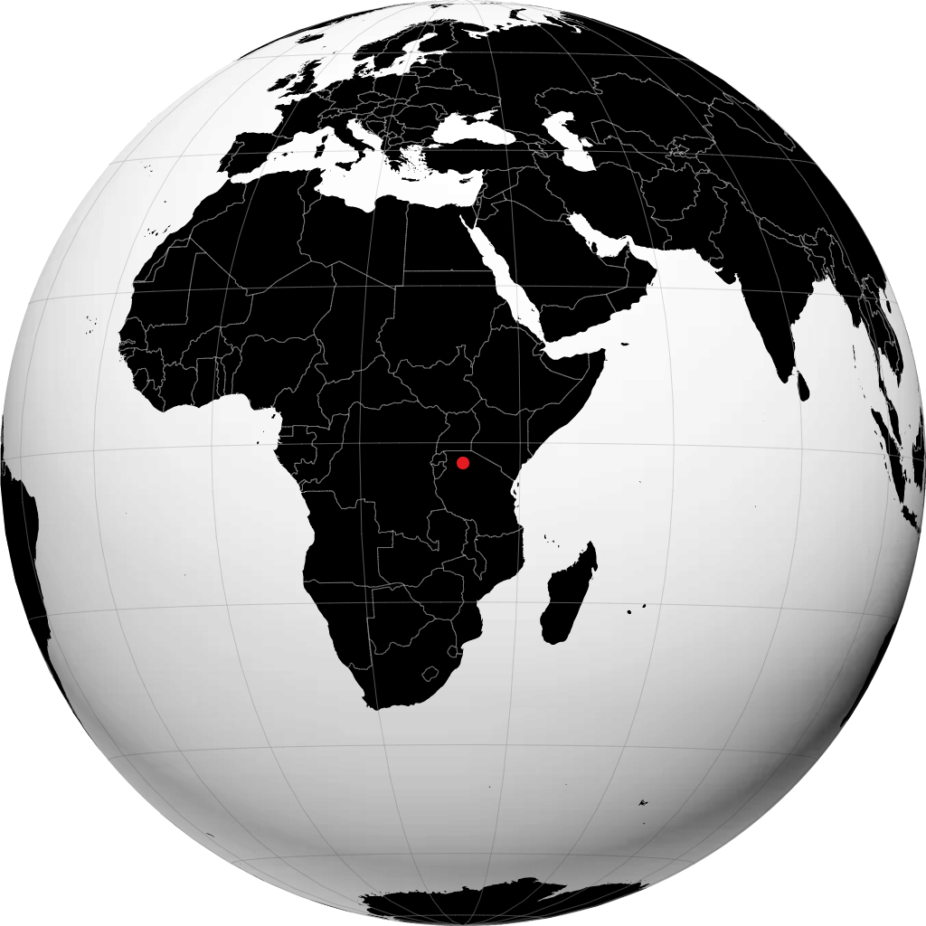 Mwanza sur le globe