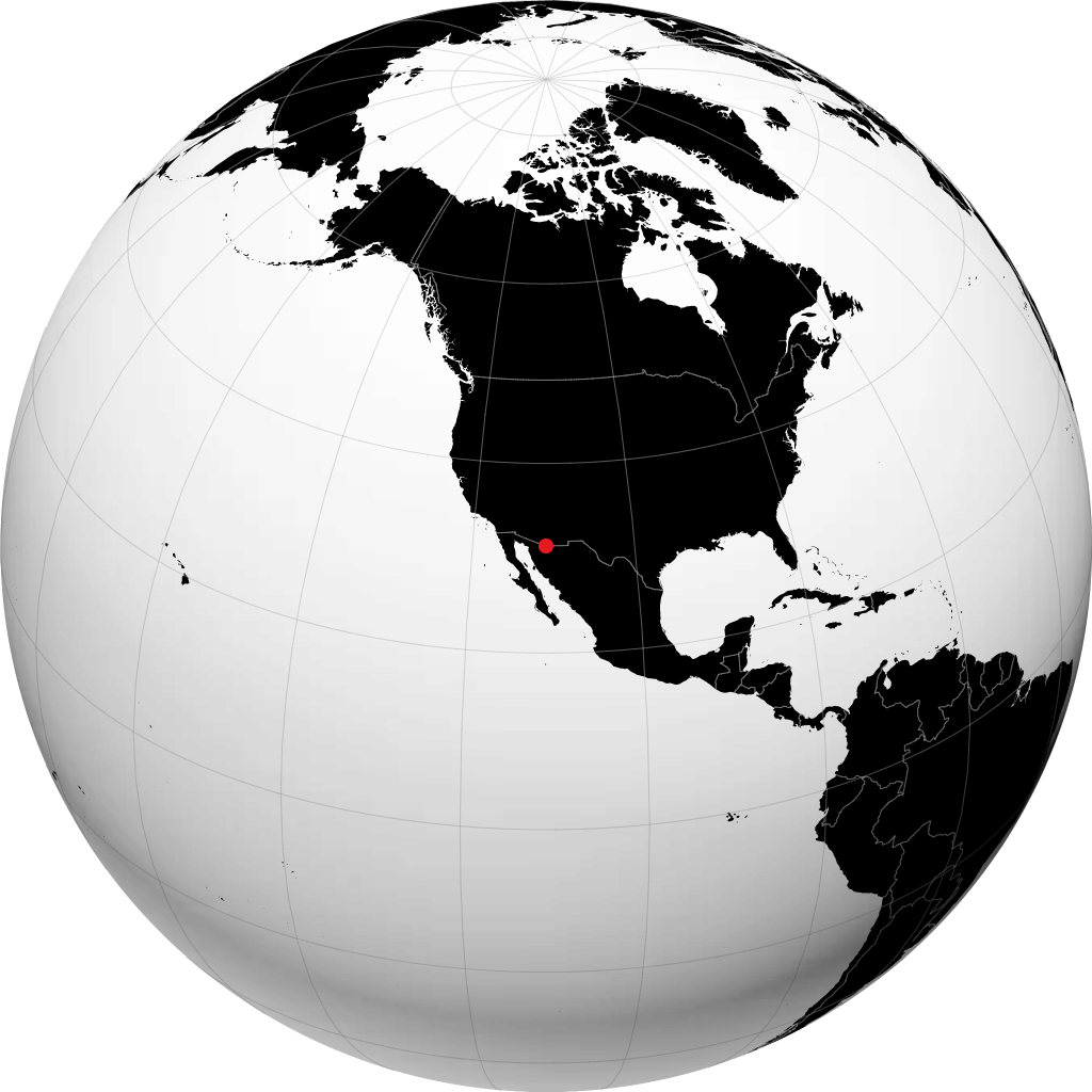 Nogales sur le globe