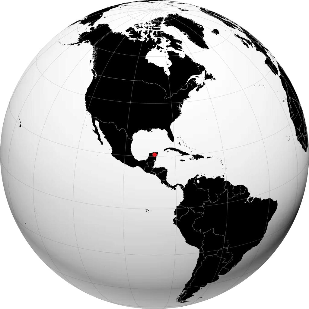 Valladolid sur le globe