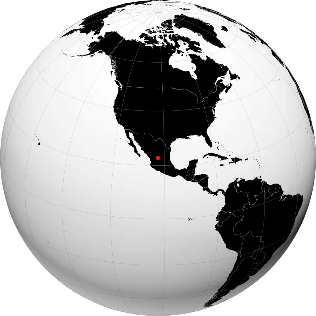 Guadalupe sur le globe