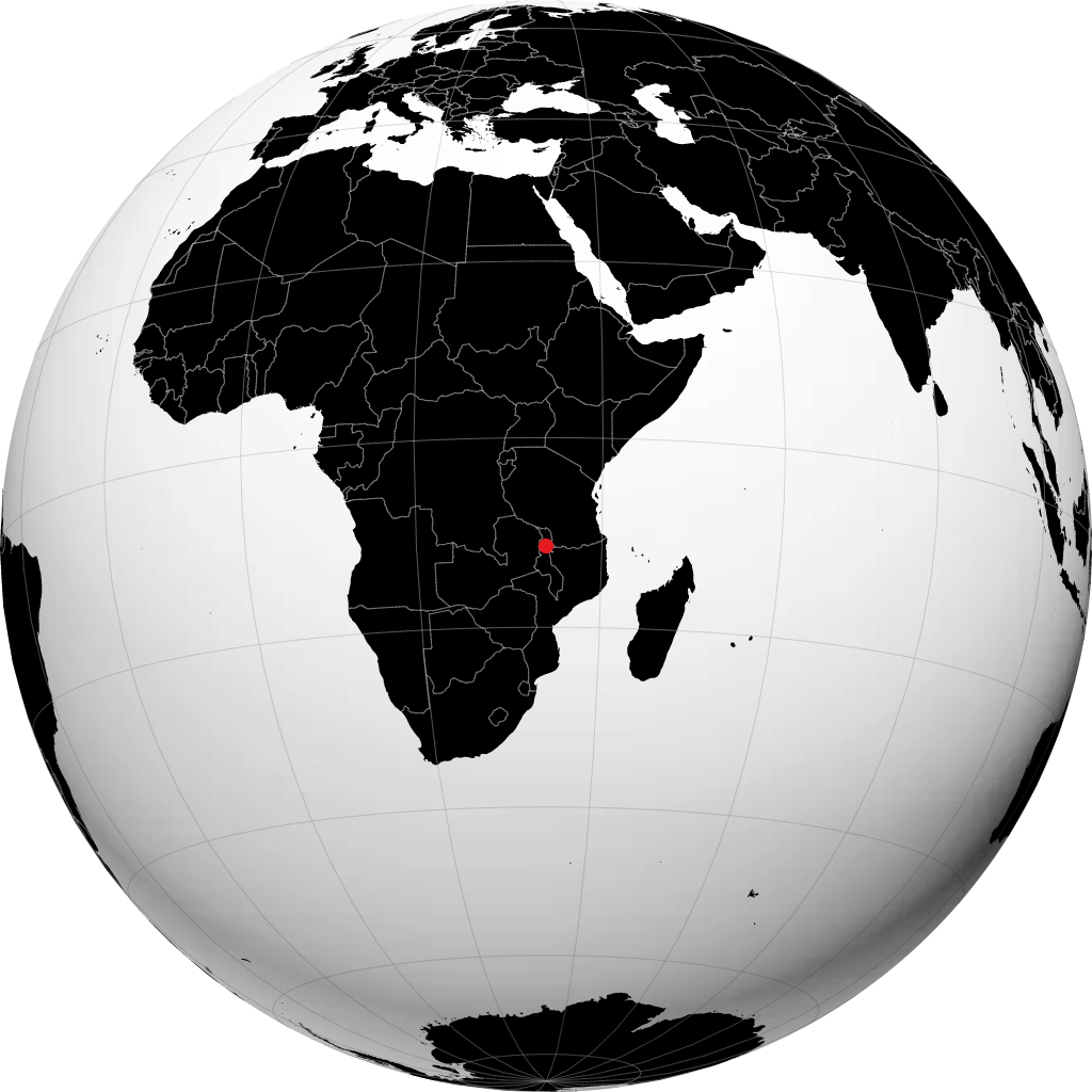 Mzuzu sur le globe