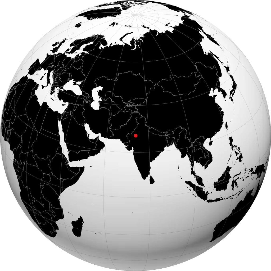 Nagaur sur le globe