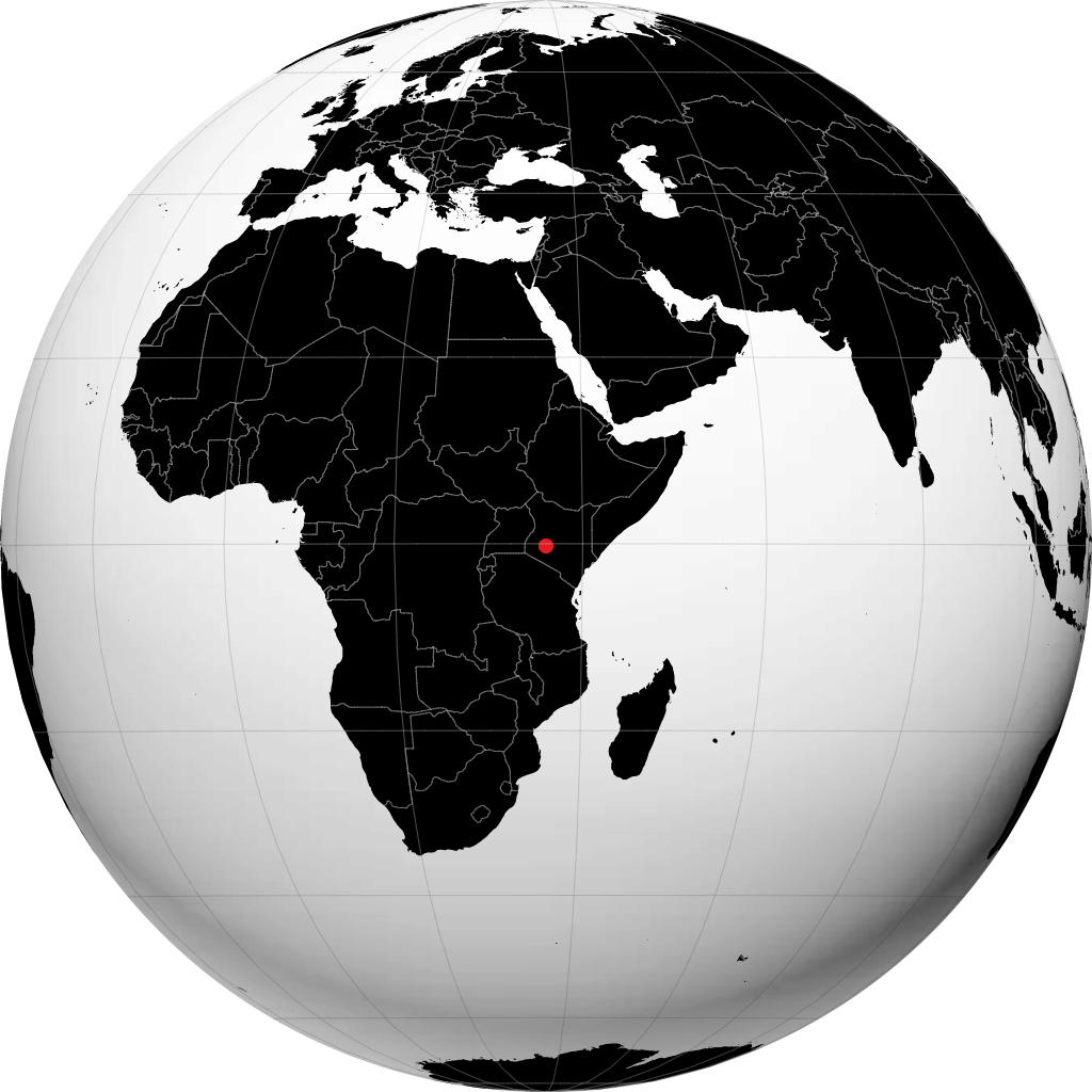 Nakuru sur le globe