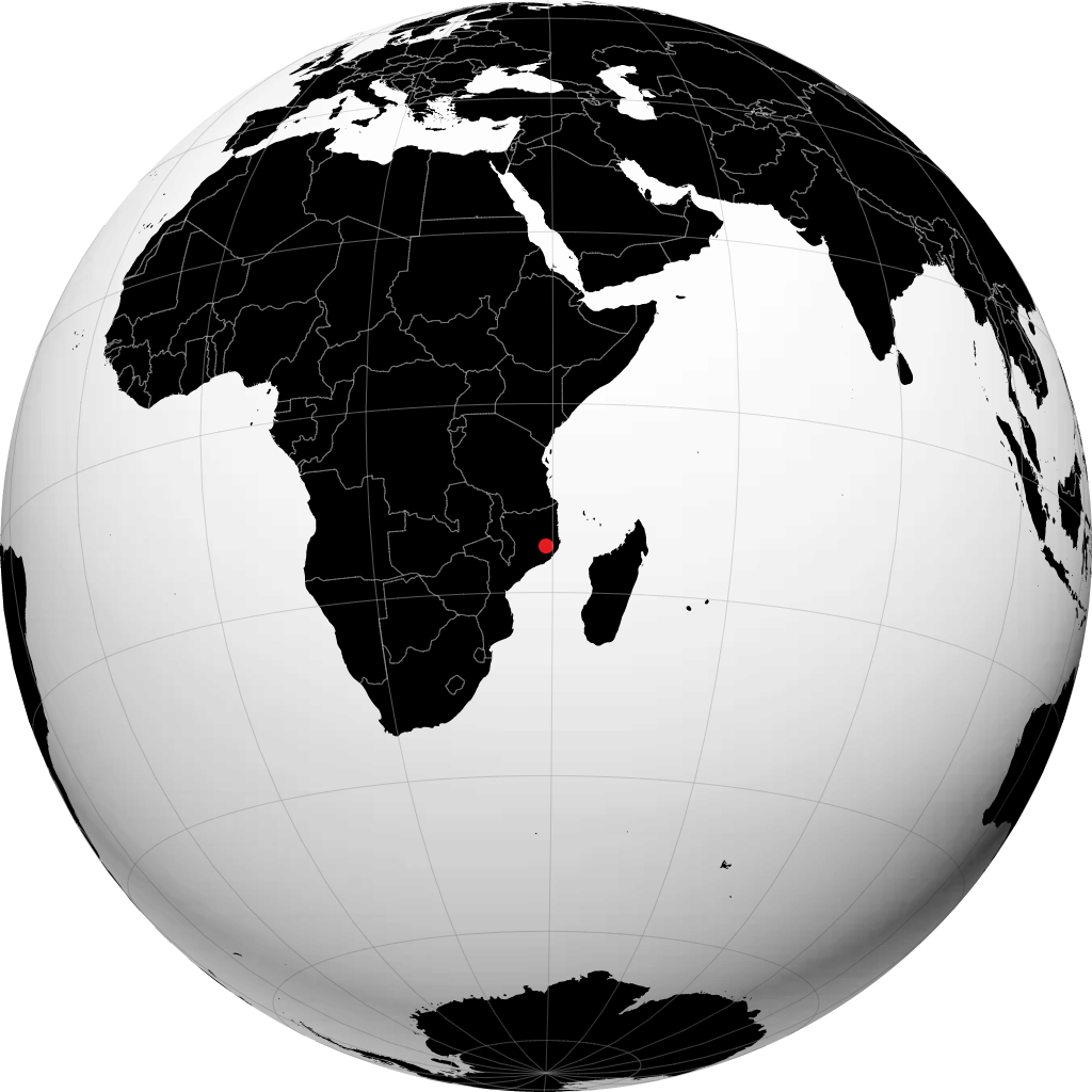 Nampula sur le globe