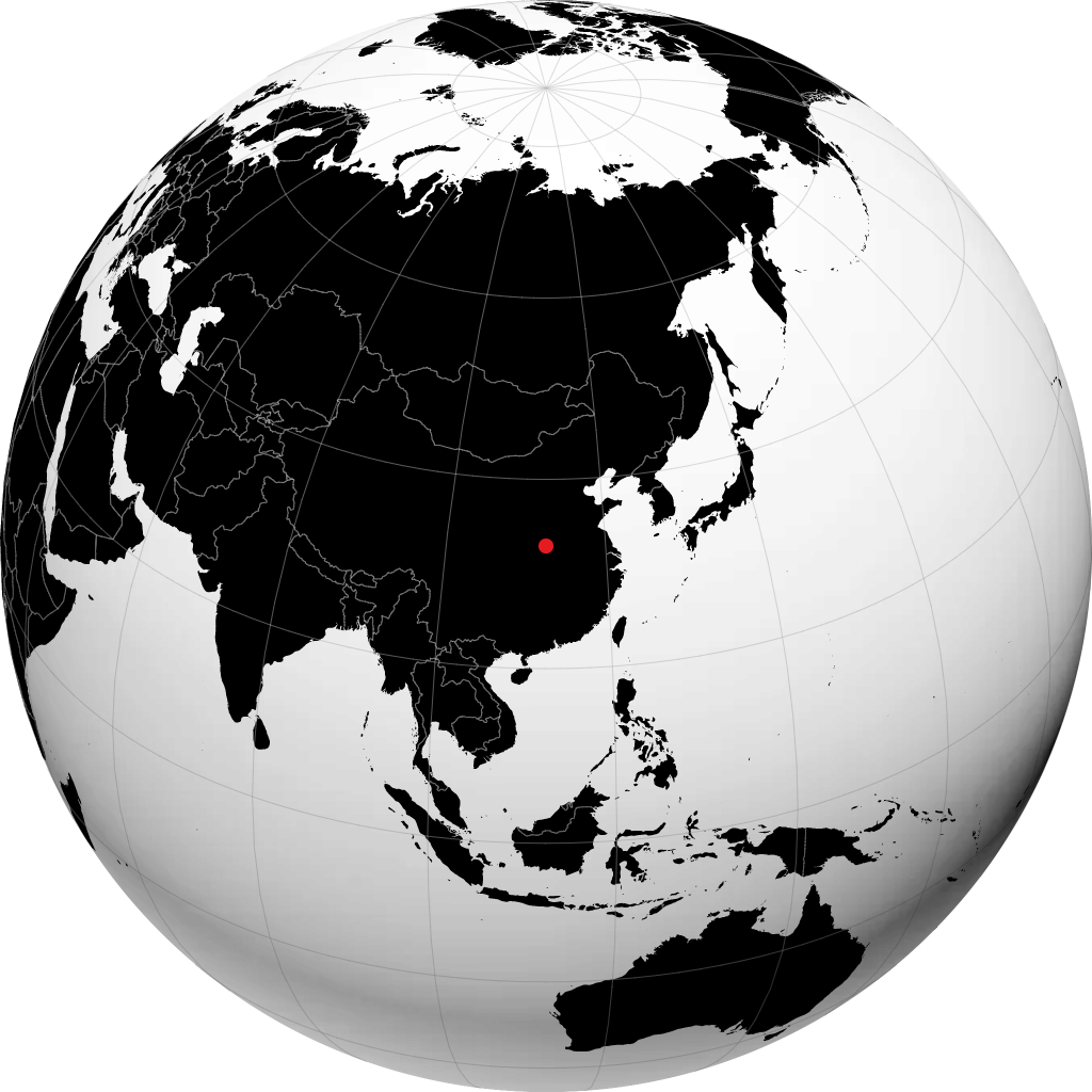 Nanyang sur le globe