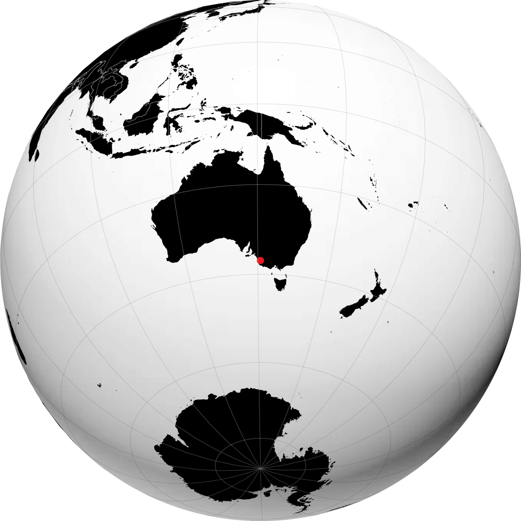 Naracoorte sur le globe