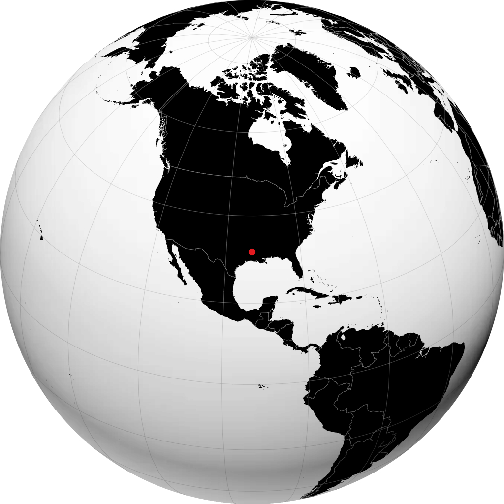 Natchitoches sur le globe
