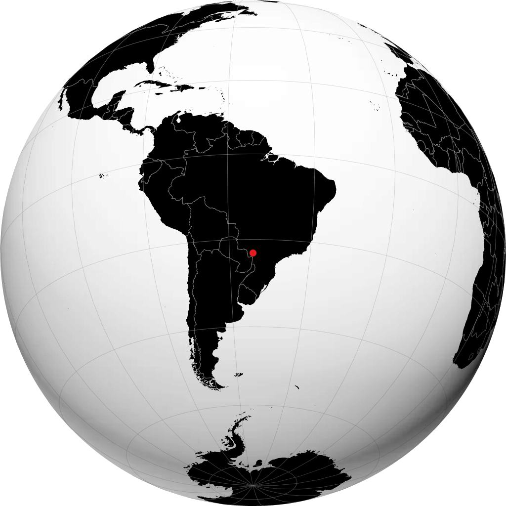 Navirai sur le globe