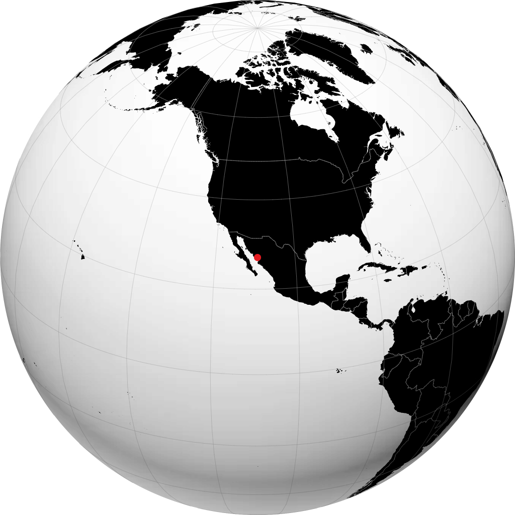 Navojoa sur le globe