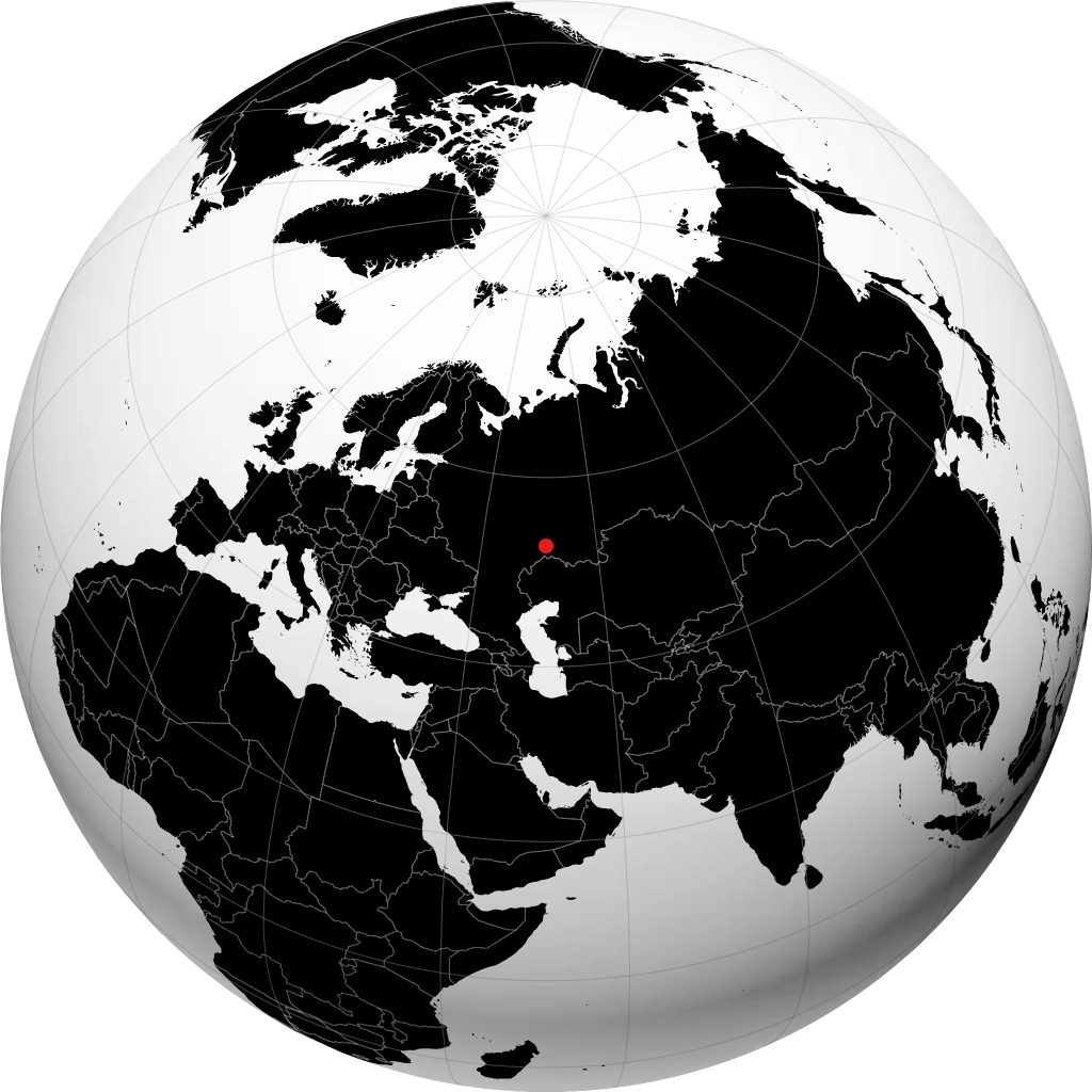 Neftegorsk sur le globe