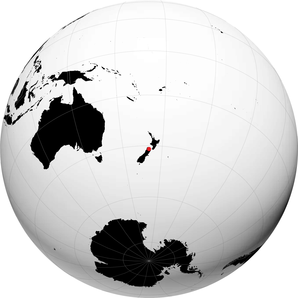 Nelson sur le globe