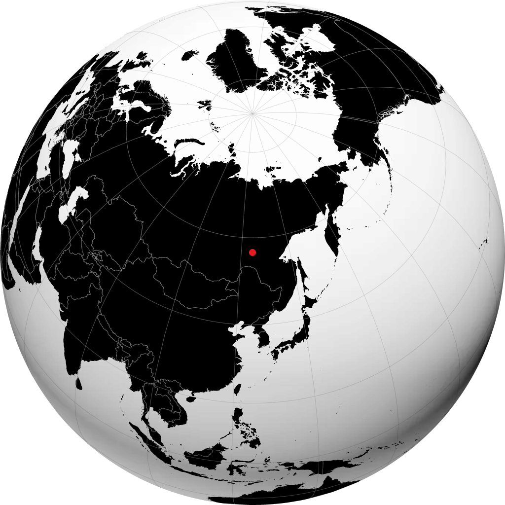 Neryungri sur le globe