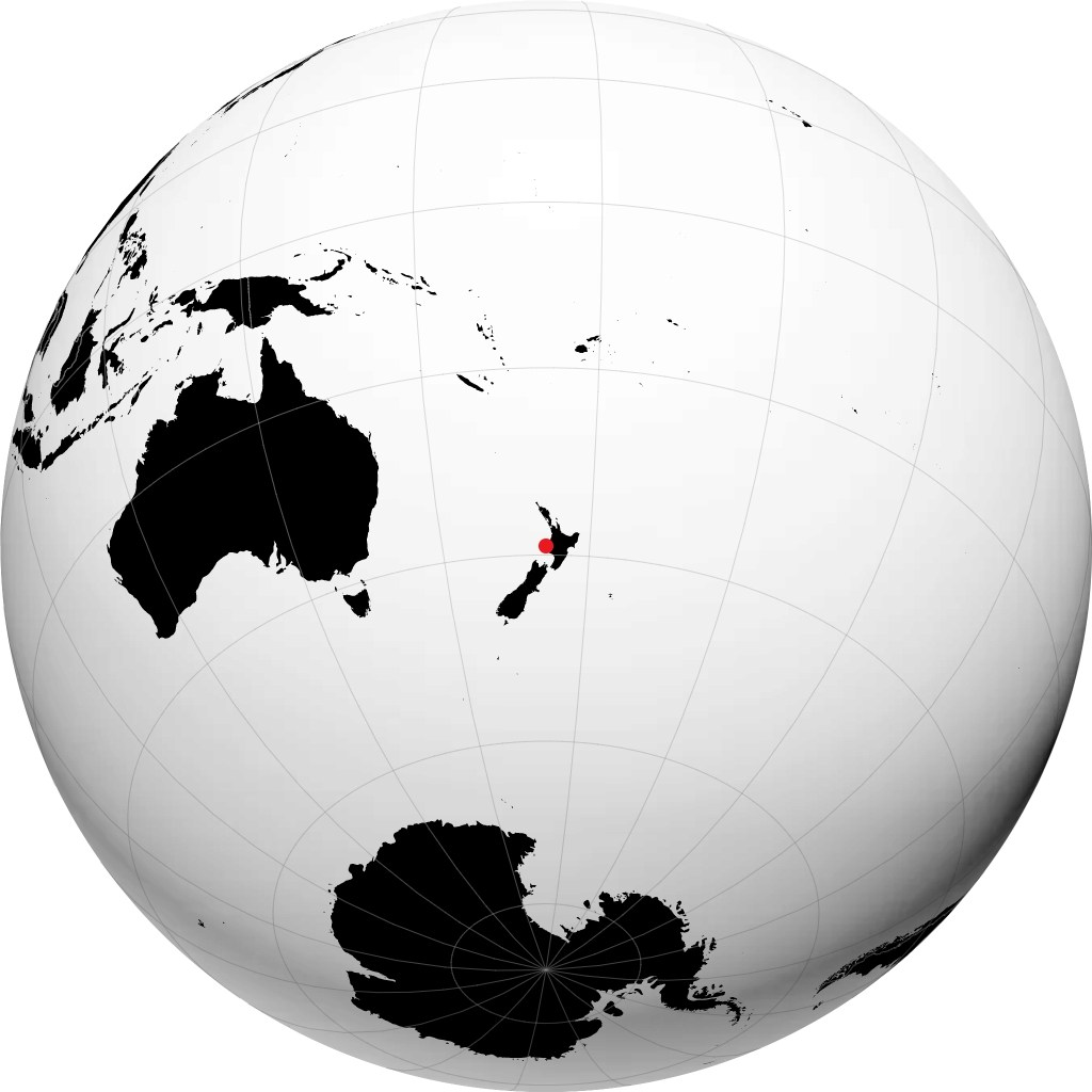 New Plymouth sur le globe
