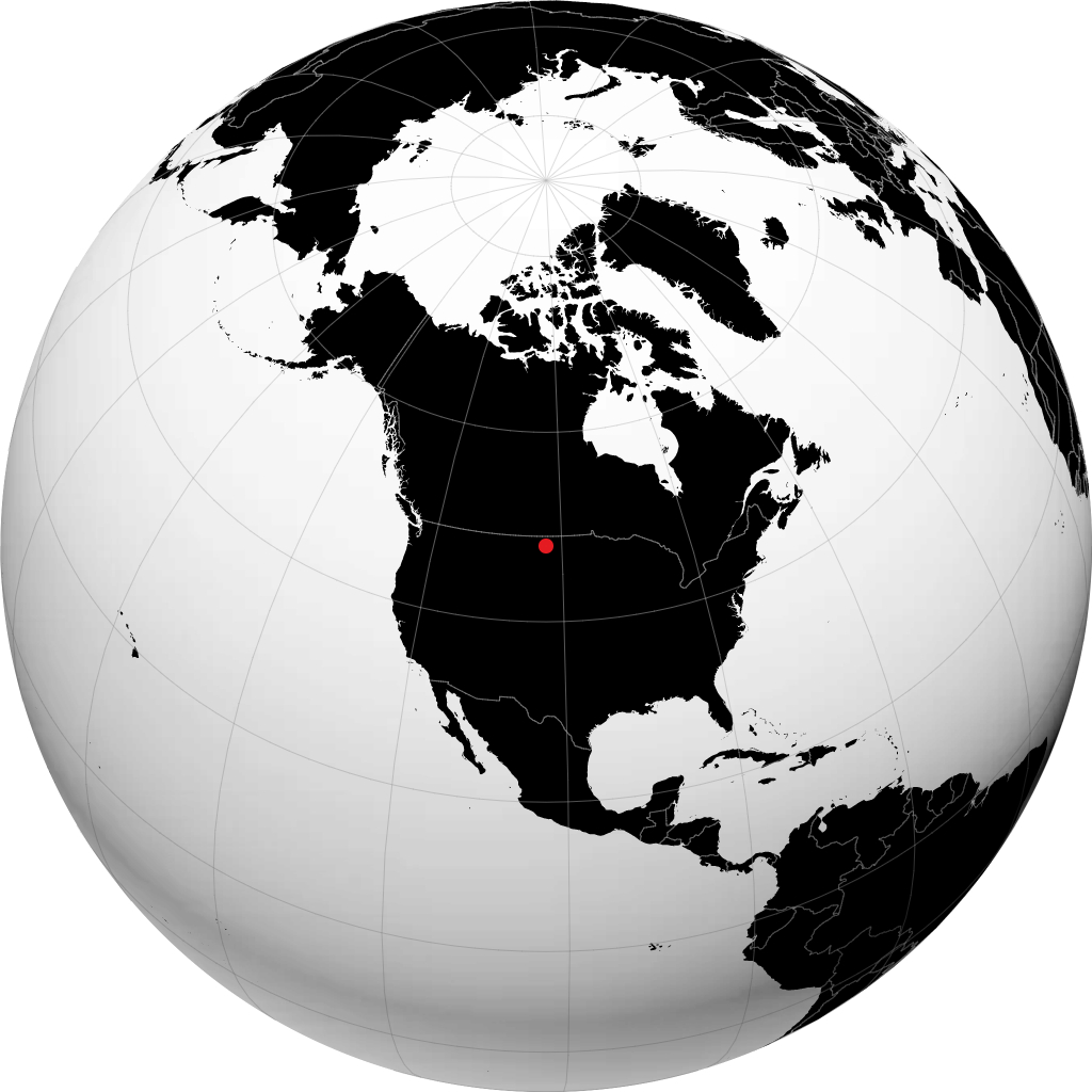 New Town sur le globe