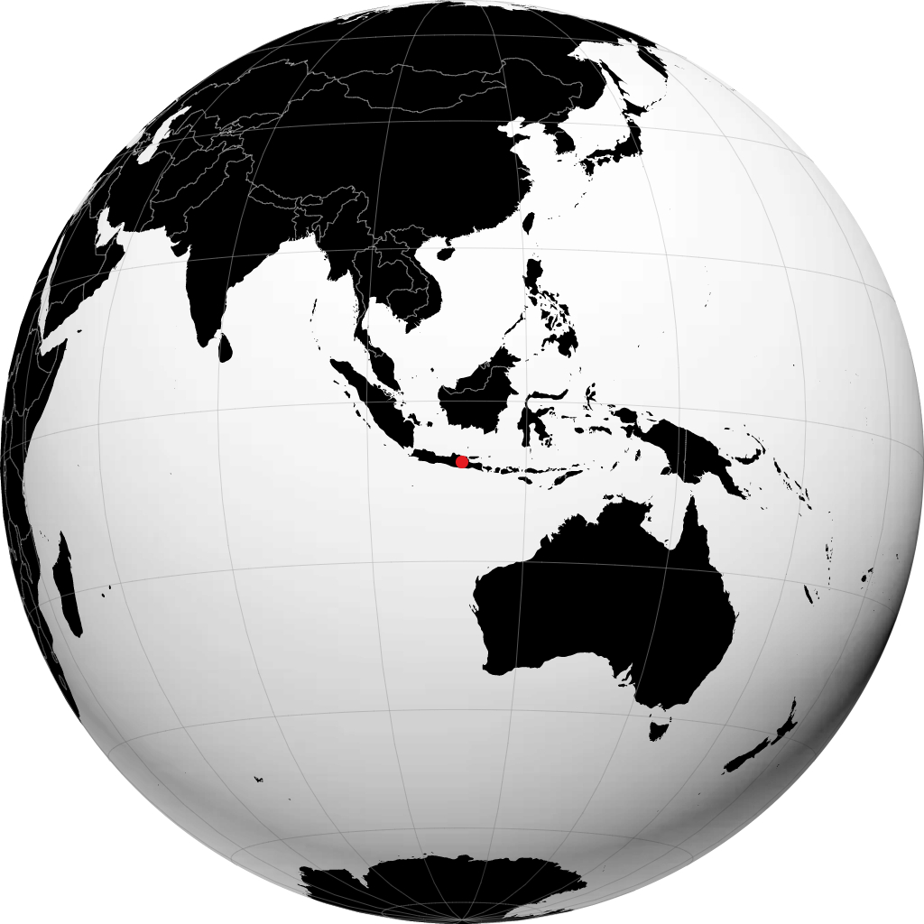 Nganjuk sur le globe
