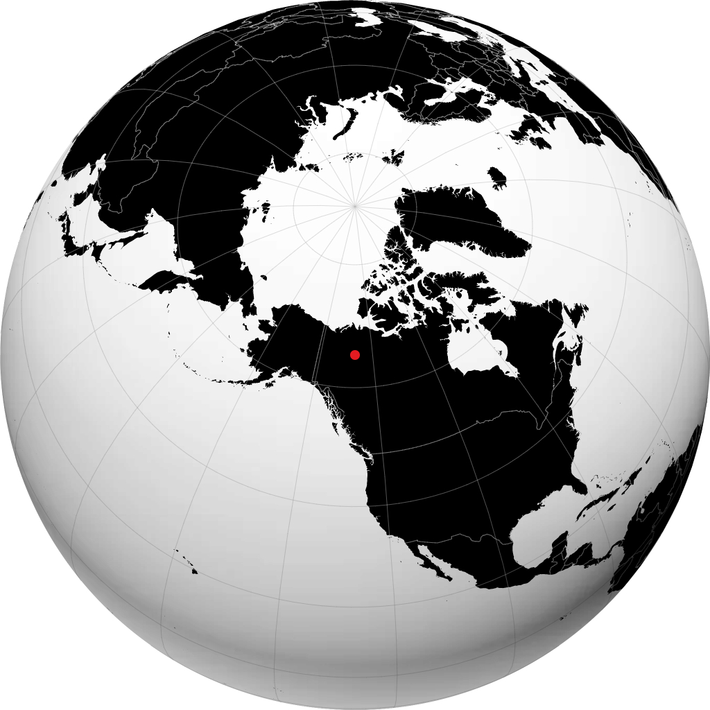 Norman Wells sur le globe