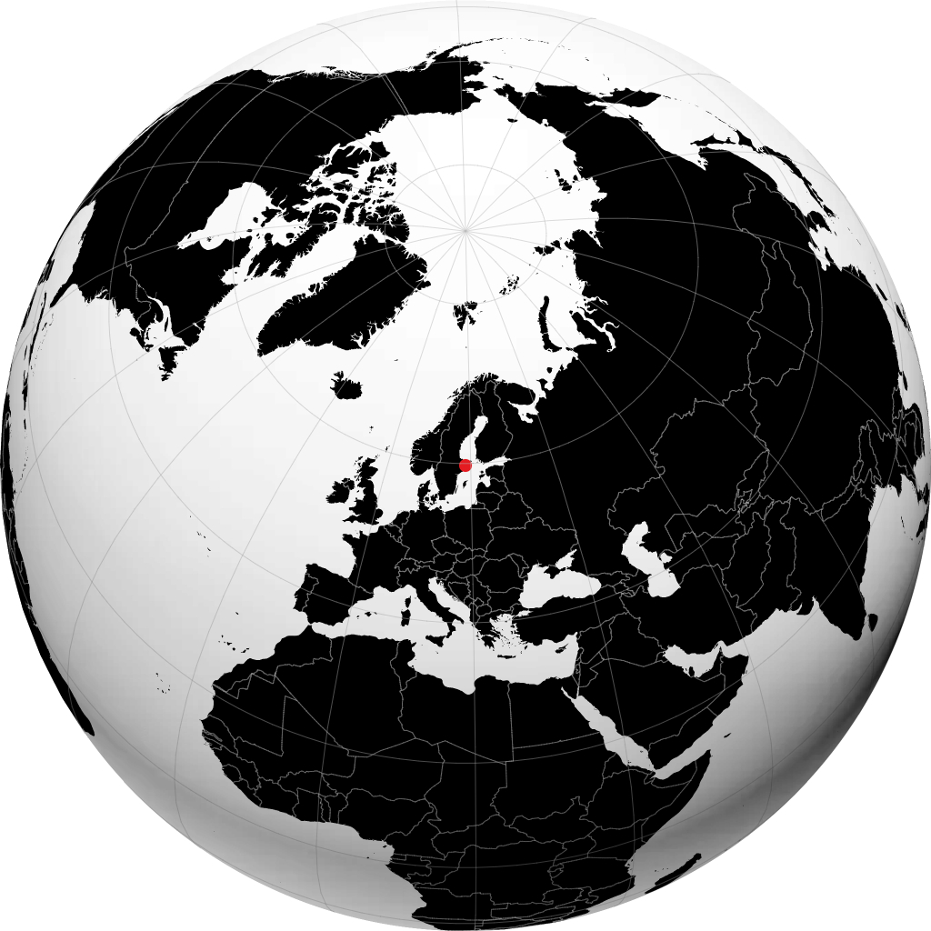 Norrtälje sur le globe