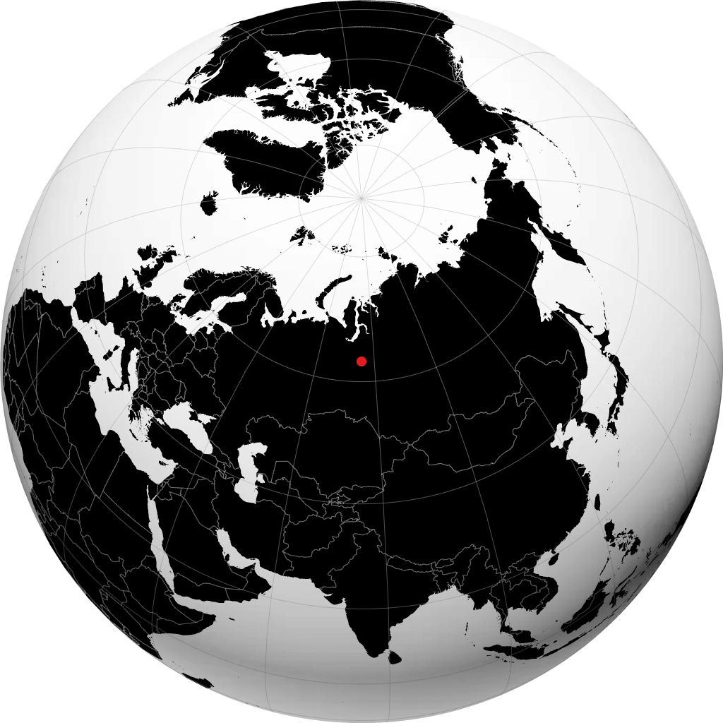 Noyabrsk sur le globe