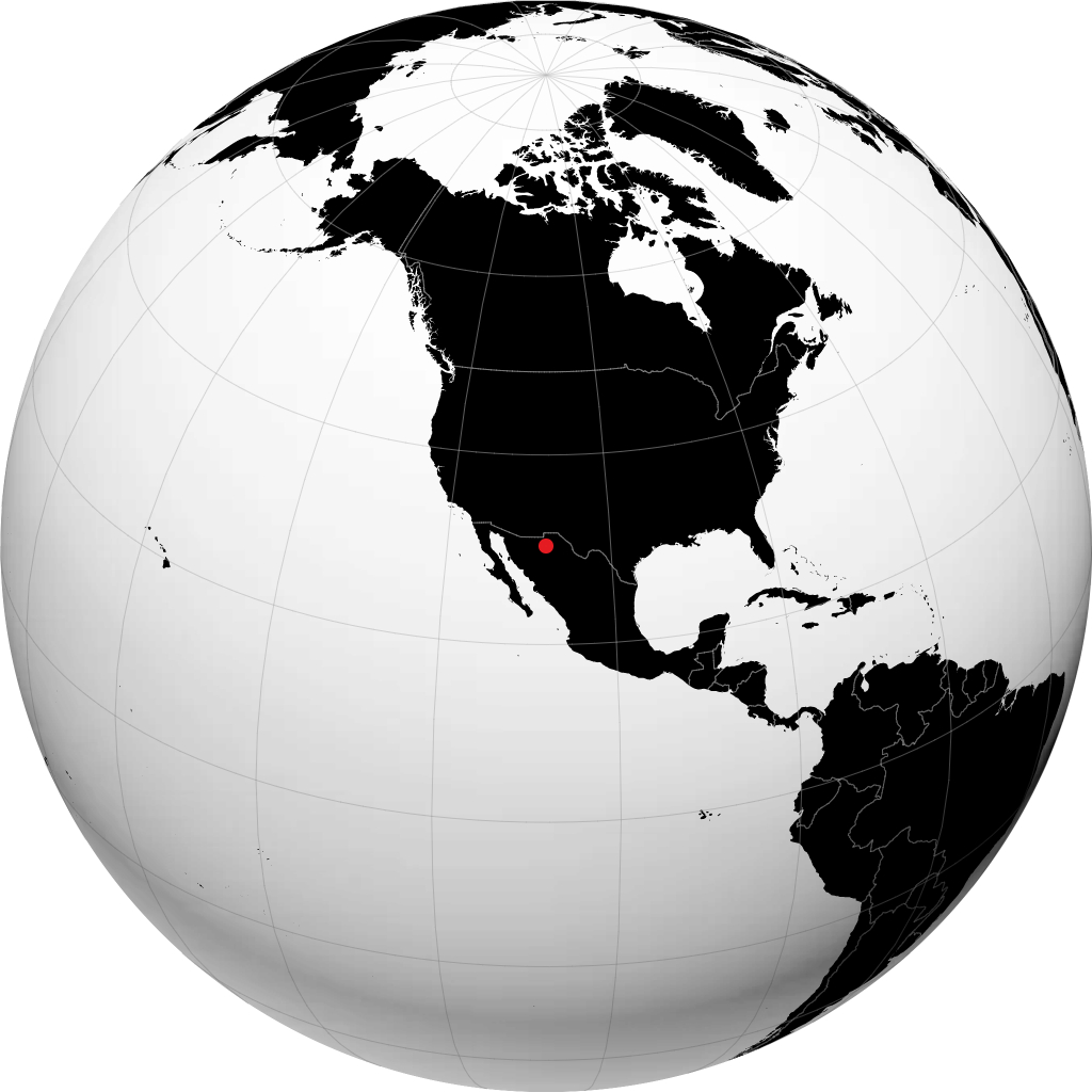 Nuevo Casas Grandes sur le globe