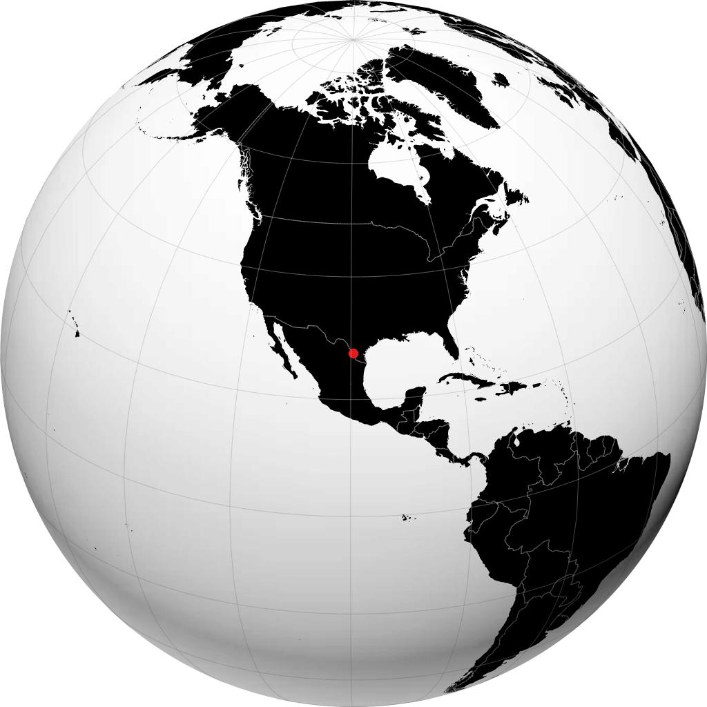 Nuevo Laredo sur le globe
