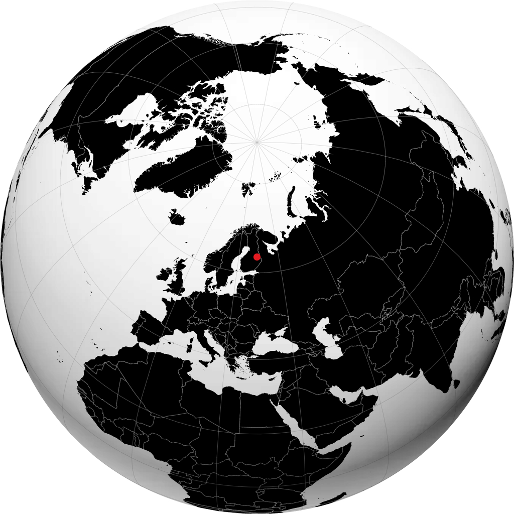 Nurmes sur le globe