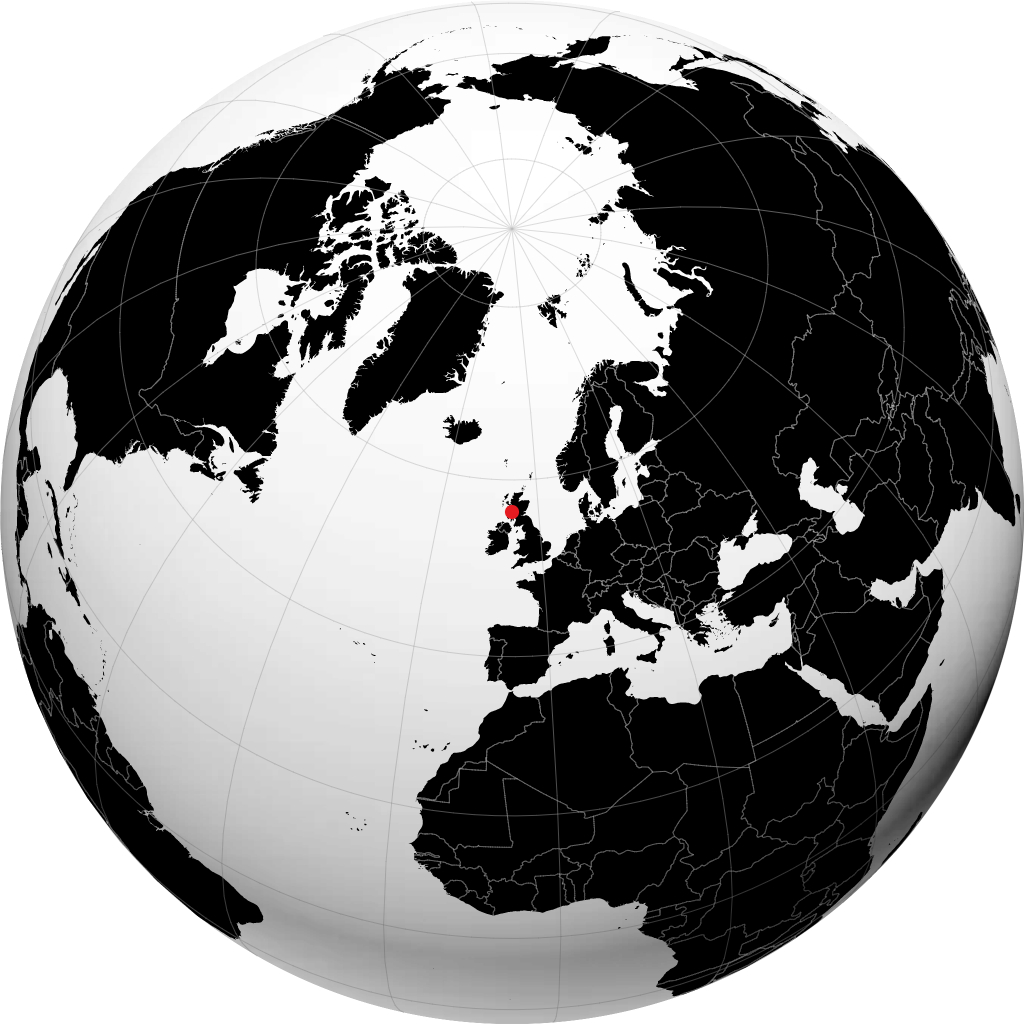Oban sur le globe