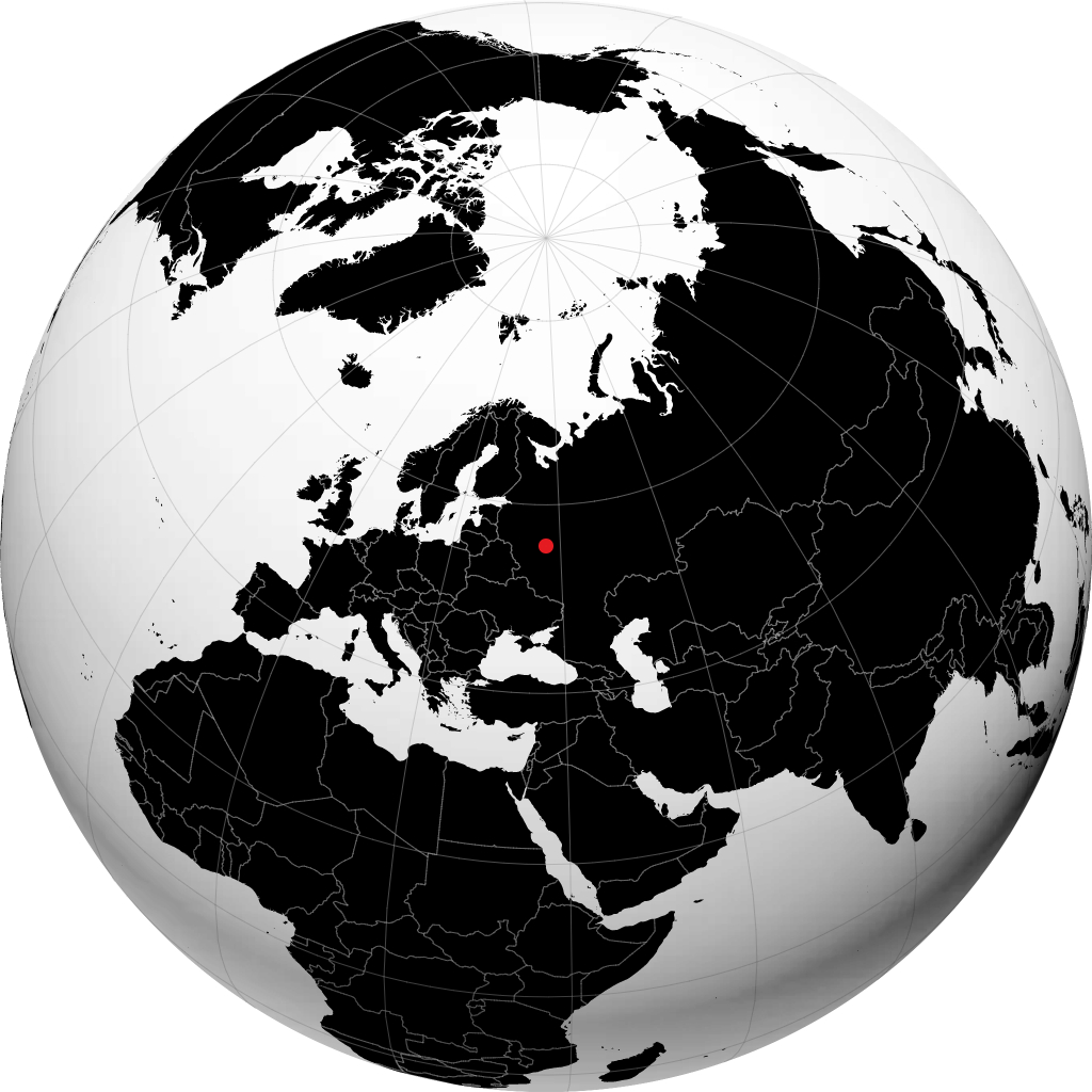 Odintsovo sur le globe