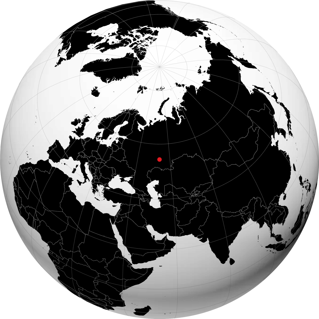 Oktyabrskiy sur le globe