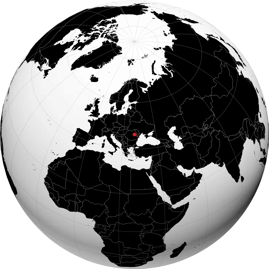 Onești sur le globe