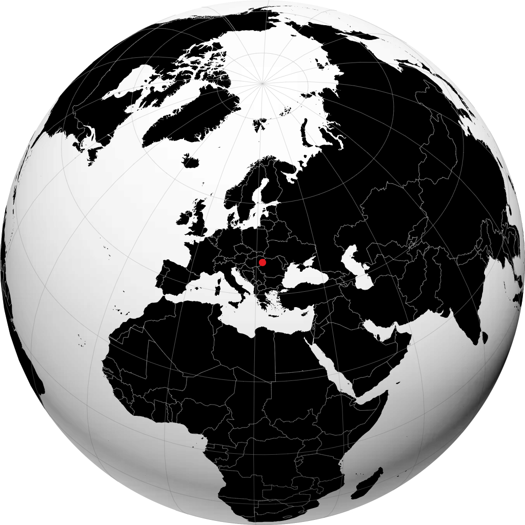 Oradea sur le globe