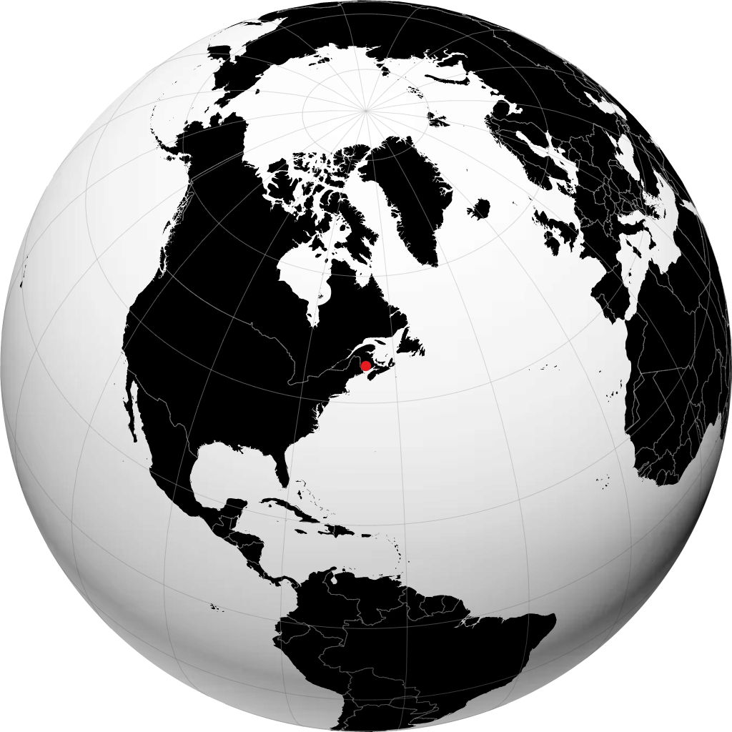 Oromocto sur le globe