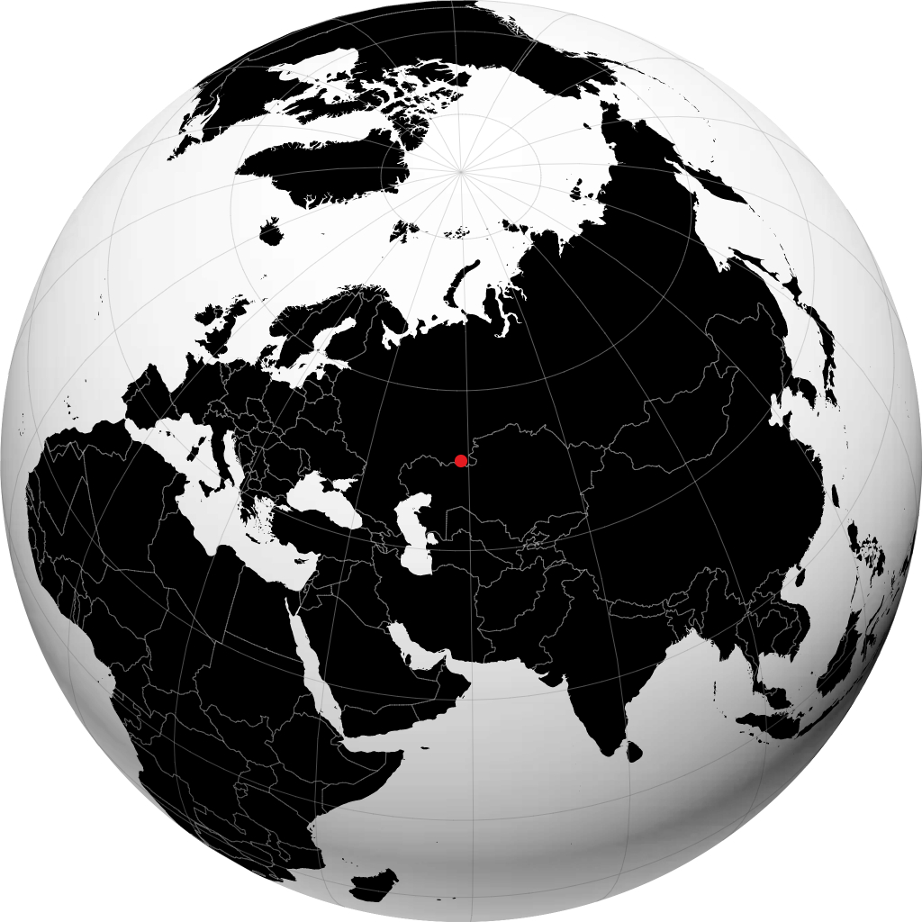 Orsk sur le globe