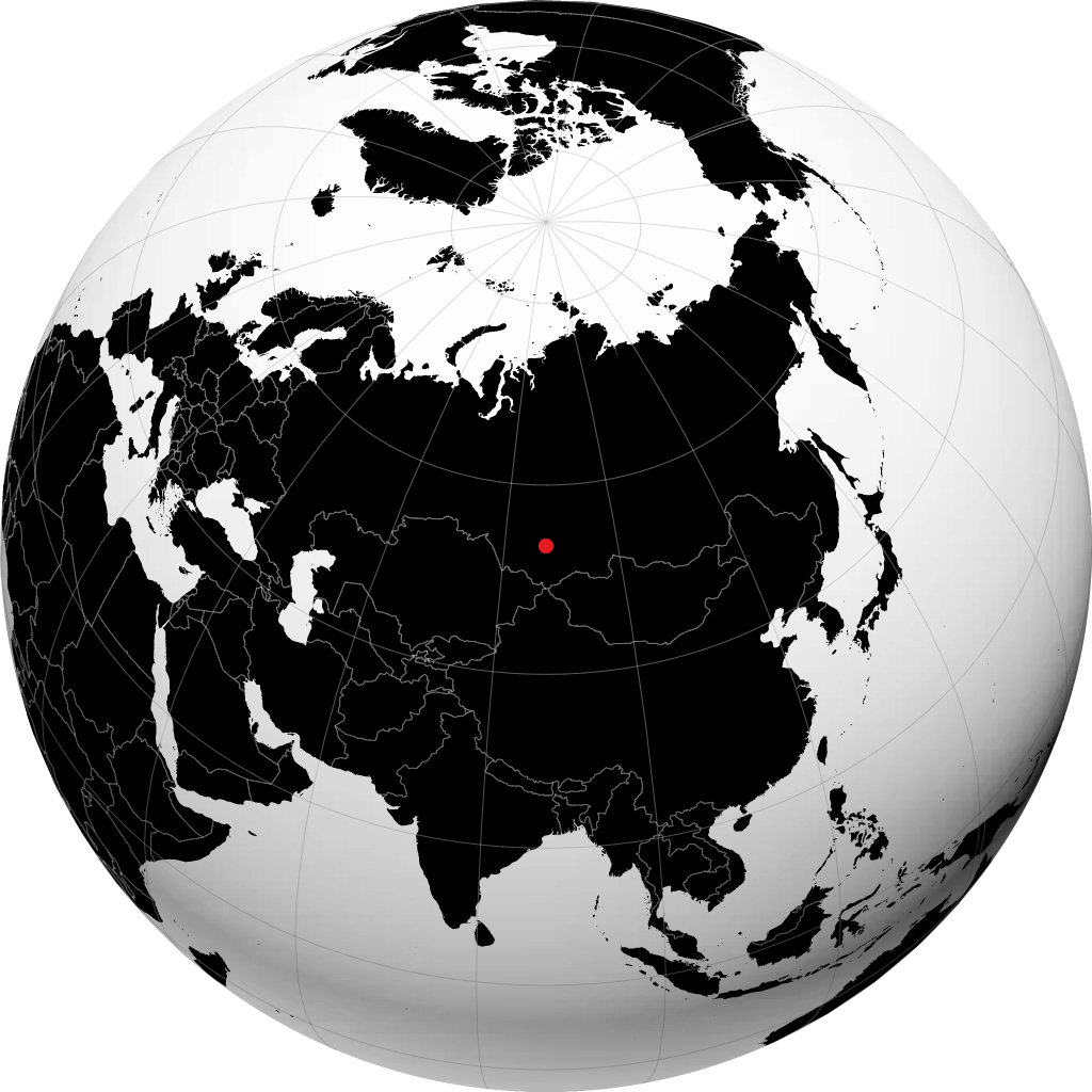Osinniki sur le globe
