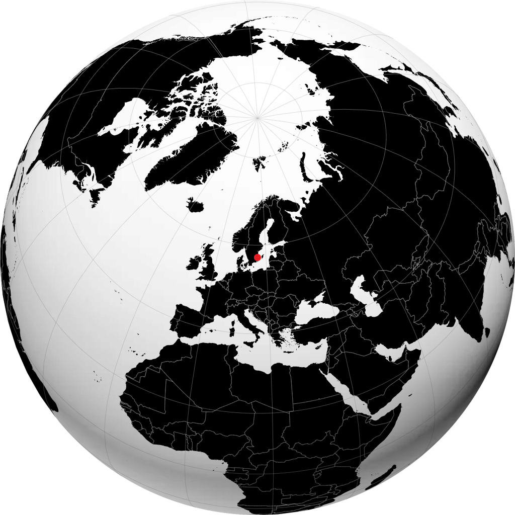 Oskarshamn sur le globe
