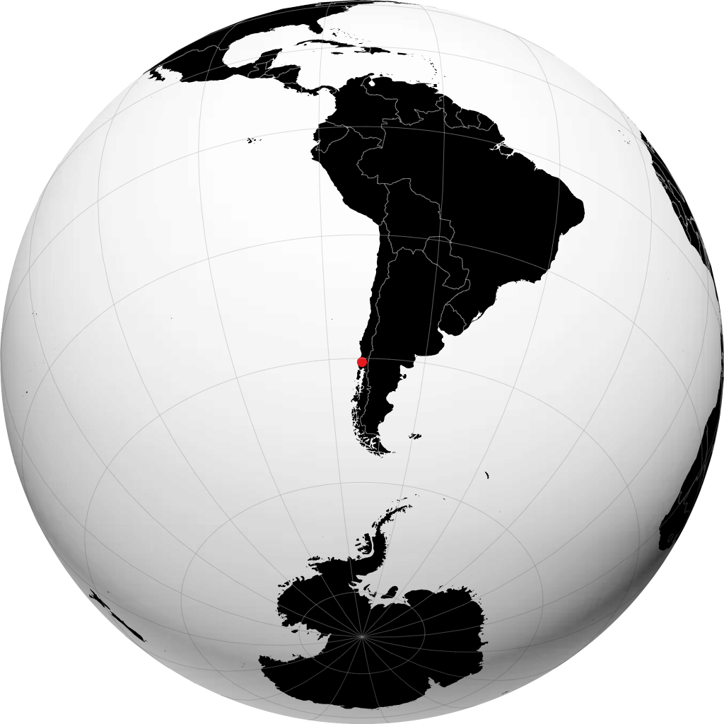 Osorno sur le globe