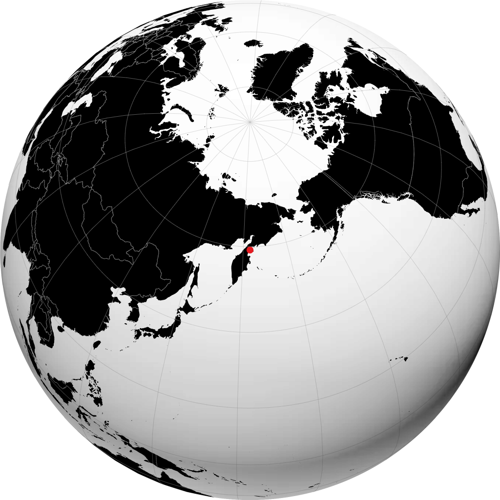 Ossora sur le globe