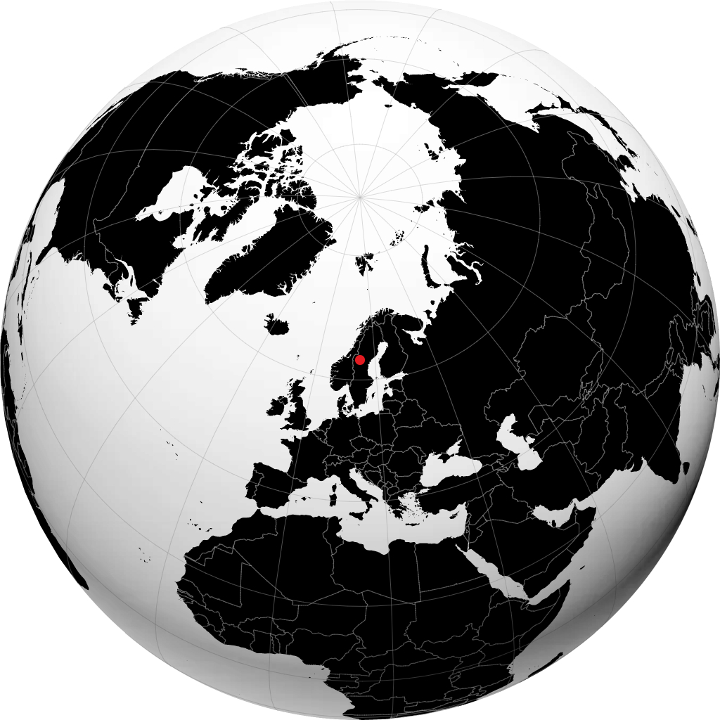 Östersund sur le globe