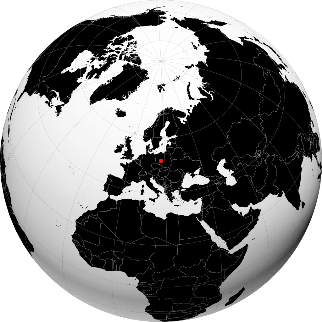 Ostrów Wielkopolski sur le globe