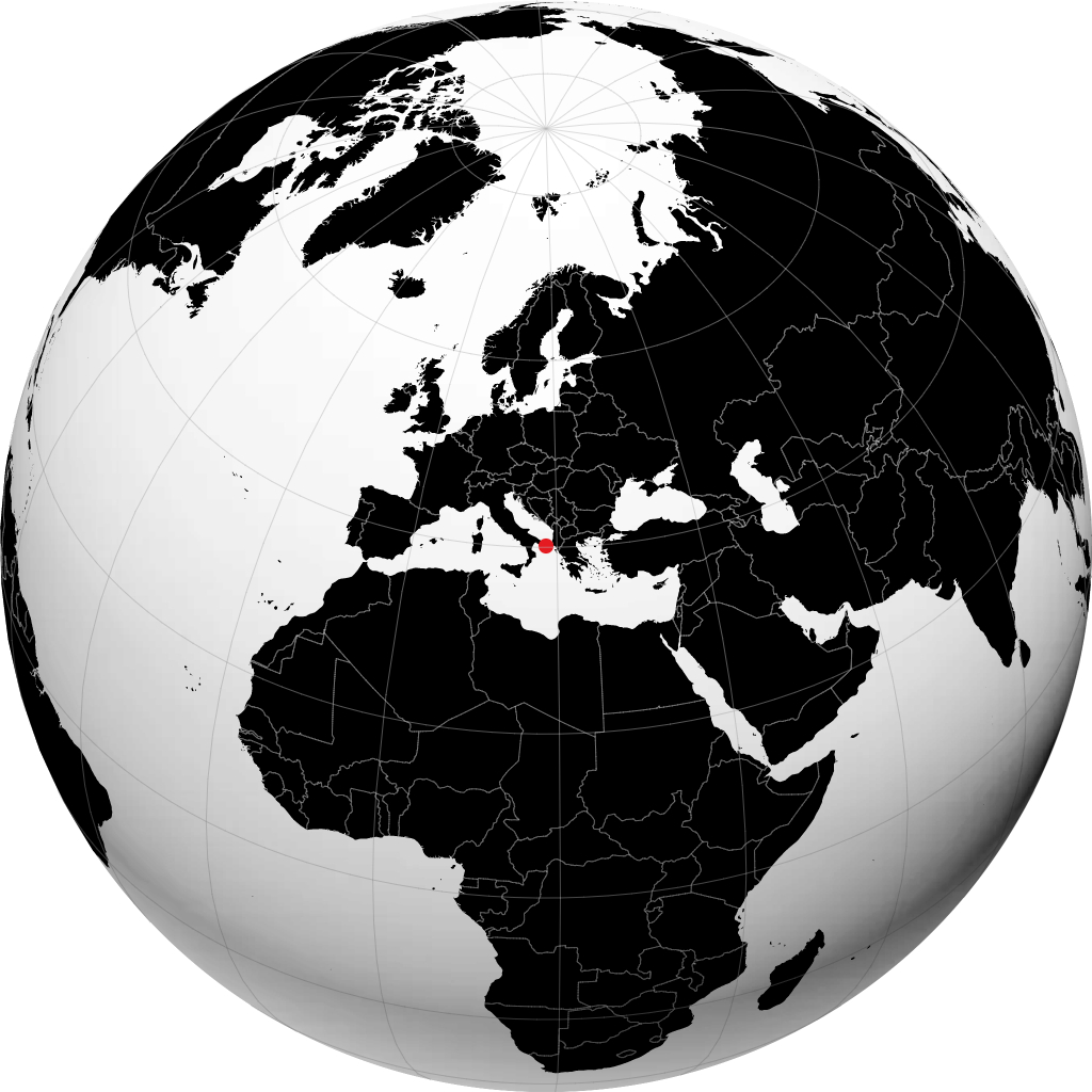 Otranto sur le globe